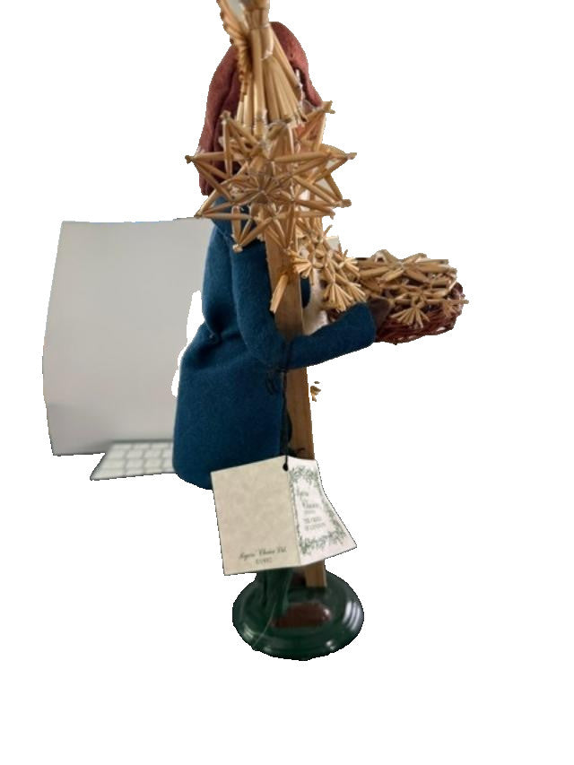 Byers Choice 2006 Cries of London Straw Ornament Vendor Caroler Slight Damage