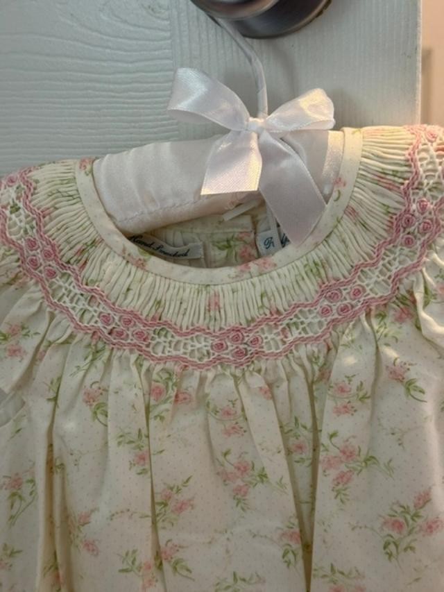 NWT Ralph Lauren Baby Collection Floral Smocked Dress Bloomers 12M