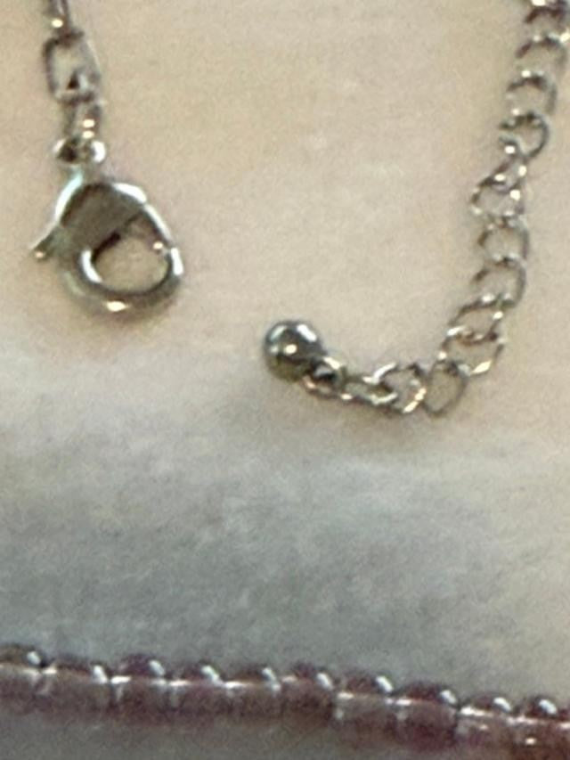 Purple Bead Owl Elephant Charm Multi Strand Necklace 18 Inch Silver Tone