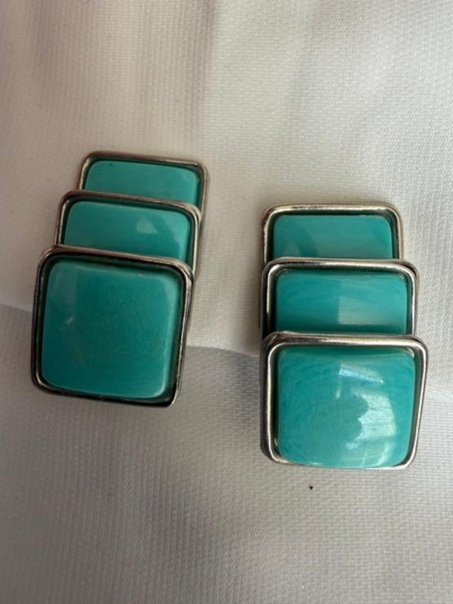 Unbranded vintage 1980s–1990s geometric statement earrings