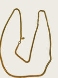 Vintage KJL signed long gold-tone chain