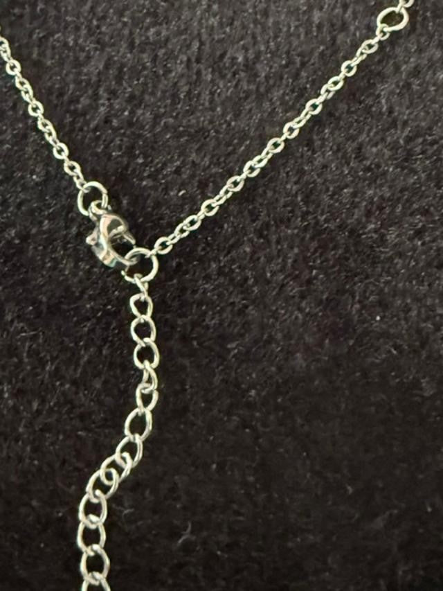 Chadds Ford Jewelry Green Tree Landscape Pendant Necklace 22” Signed