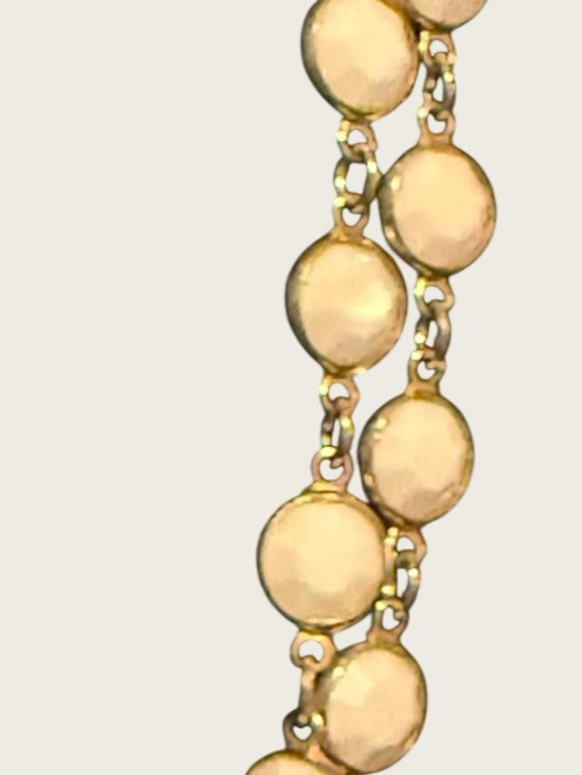 54 inch white bead necklace