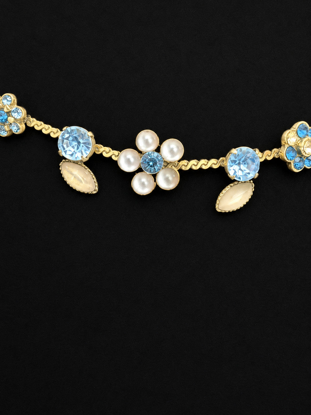 rhinestone necklace vintage