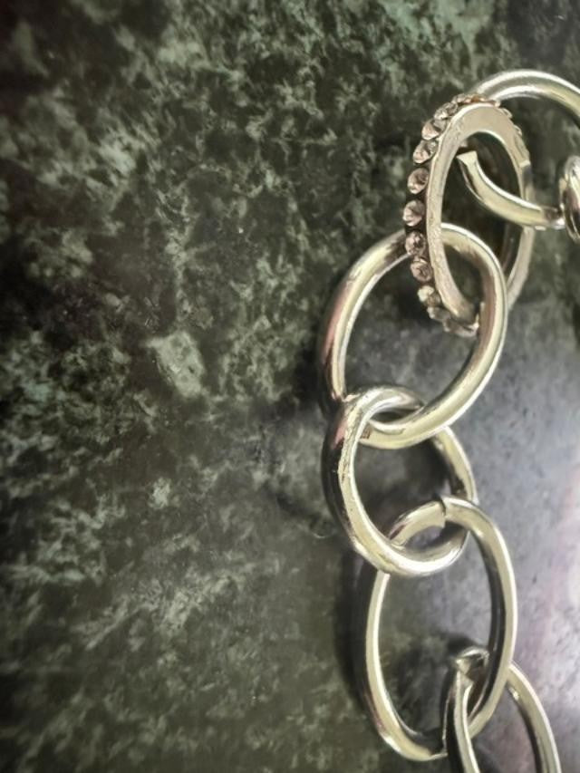 Large Chain Silver Color Necklace