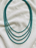 green beaded necklace