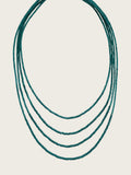 green beaded necklace