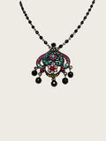 tiara misu rhinestone necklace and brooch