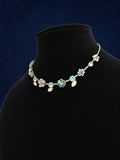rhinestone necklace vintage