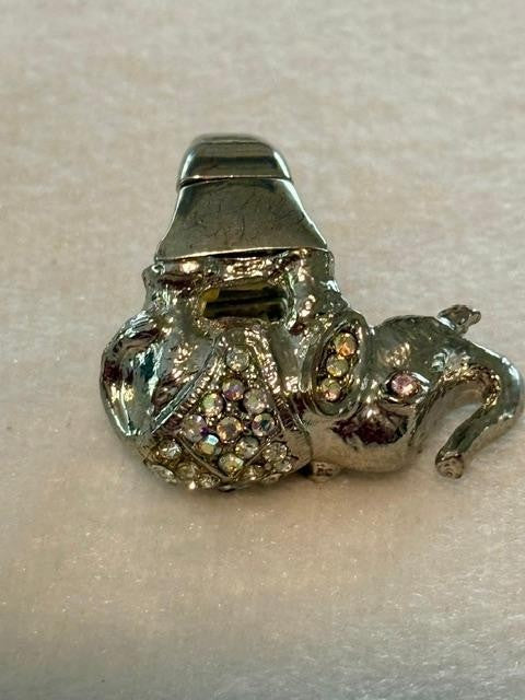 Women Rhinestone Good Luck Elephant Stretch Band Fashion Dressy Casual Ring