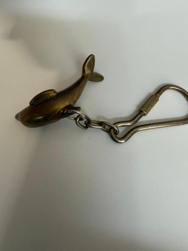 Brass Dolphine Keychain