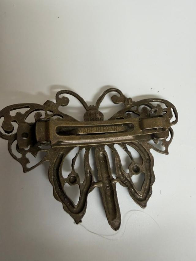 Tiara Misu butterfly hair barrette, Made in France