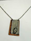Helen Keller Quote Layered Heart Pendant Necklace Mixed Metal 20"