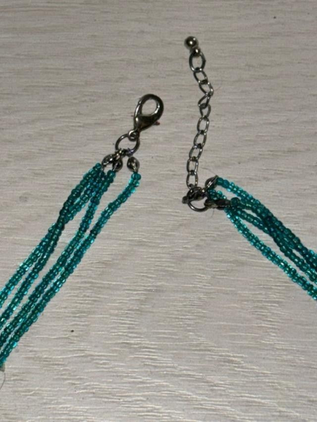 green beaded necklace