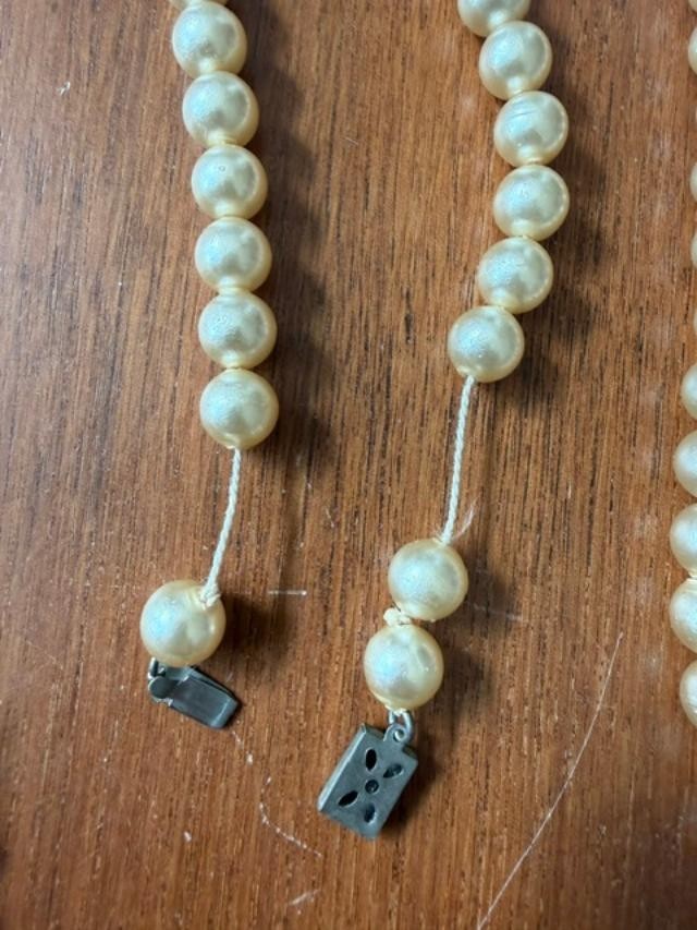 Vintage Faux Pearl Long Necklace 60 inches Classic