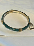 TURQUOISE ENAMEL STRETCH BRACLET