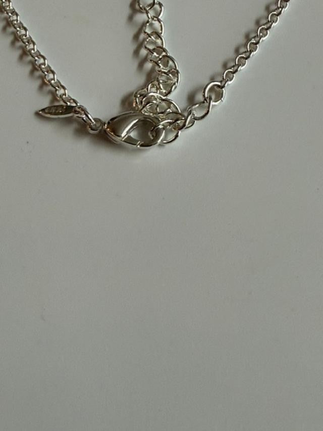 Avon SHB Steele Magnolias Long Green Cabochon Pendant Necklace 33