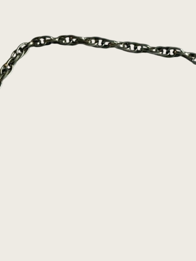 Silver Tone Black Cabochon Filigree Ball Y Drop Toggle Necklace 17in