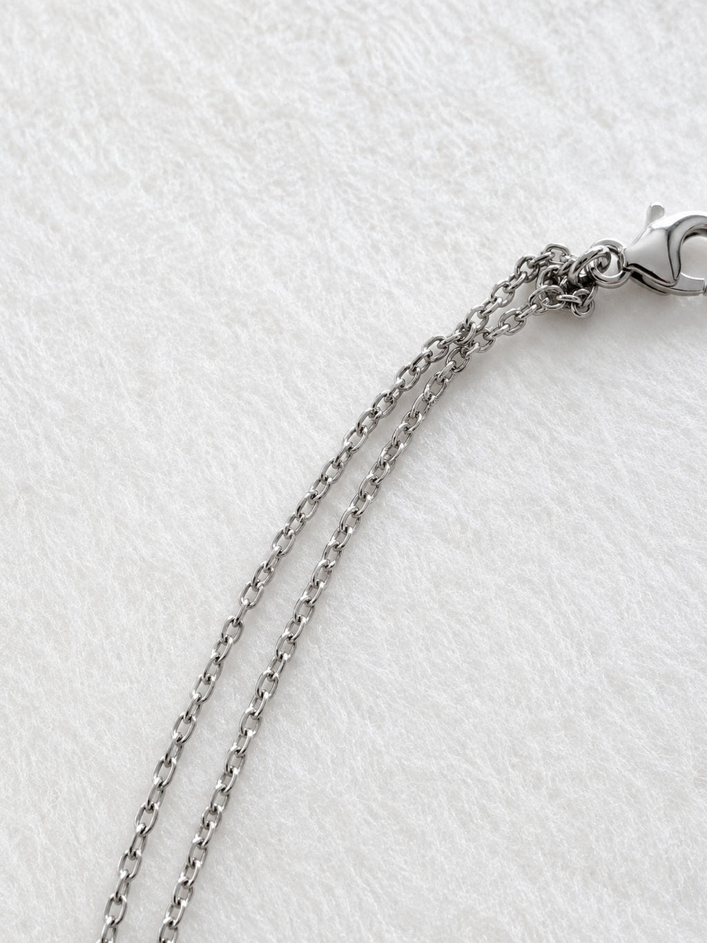 Silver Tone Clear Crystal Heart Station Necklace 17" Rhinestone Statement