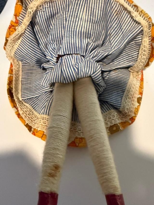 Vintage 1970s Portugal Folk Art Souvenir Doll 12" Traditional Costume Handmade