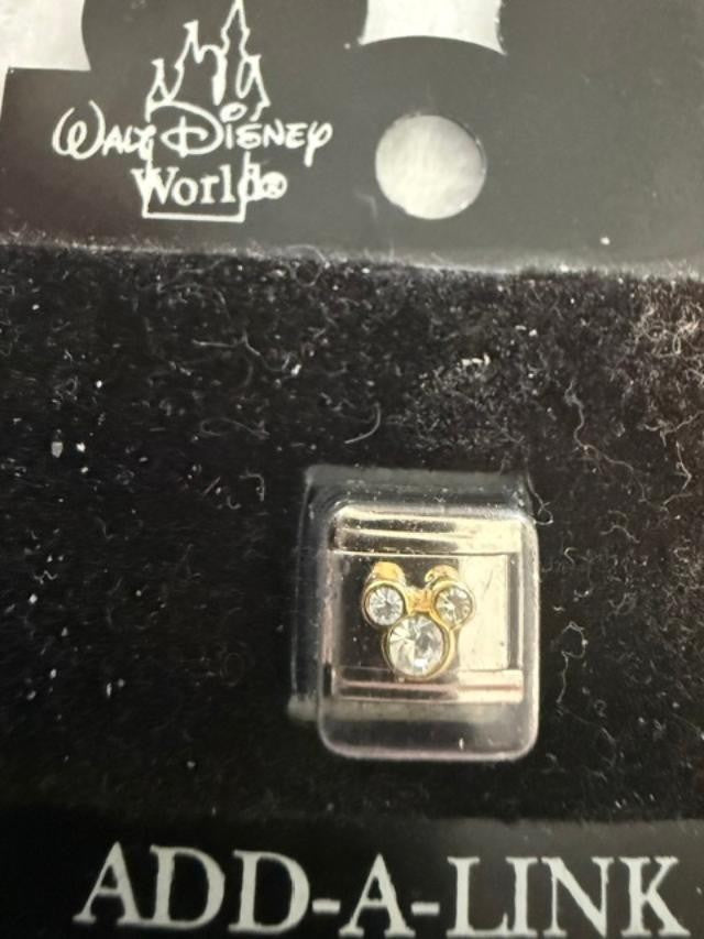 Walt Disney World Mickey Rhinestone Add-A-Link Bracelet Charm