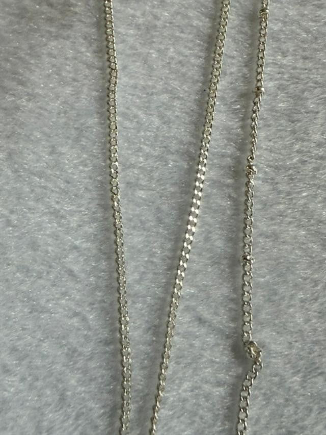 Avon Silver Tone Layered Black Cabochon Starburst Pendant Necklace 16"