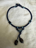 Unbranded Lampwork Glass Bead Dangle Cord Necklace Chinese Knot Boho Artisan