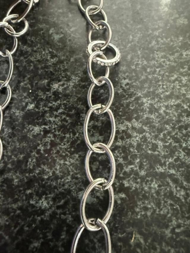 Large Chain Silver Color Necklace