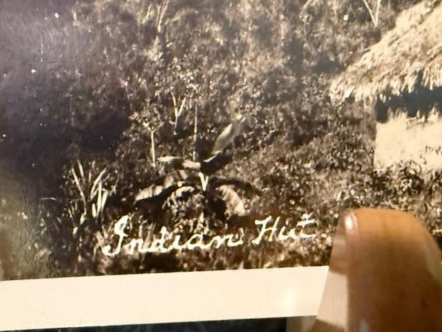 Scarce Vintage Indian Hut Trinidad BWI RPPC Postcard Pereira c.1930s