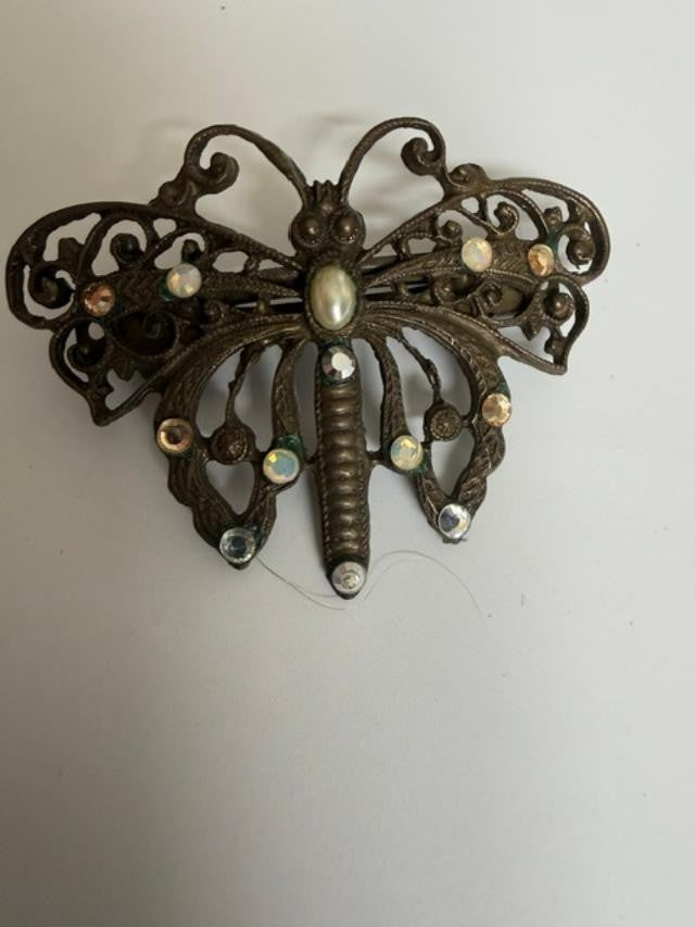 Tiara Misu butterfly hair barrette, Made in France