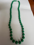 Green Acrylic Gumball  30” Necklace 12mm “