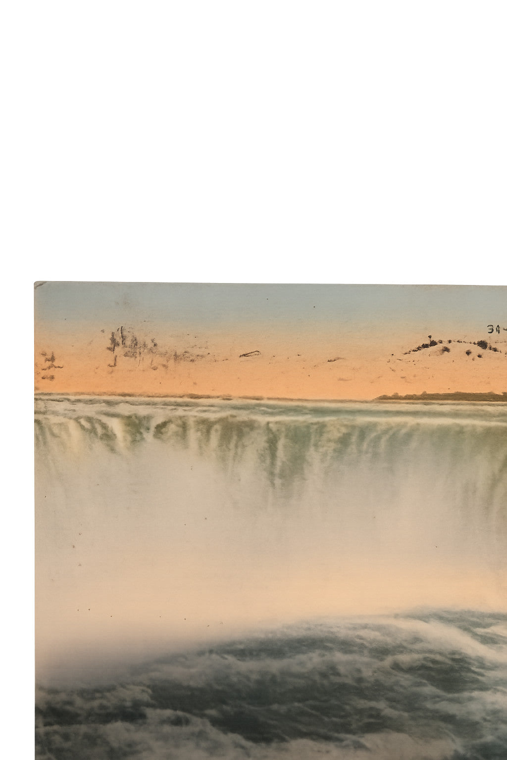 Brink Of Horseshoe Falls Niagara Vintage Postcard Canada