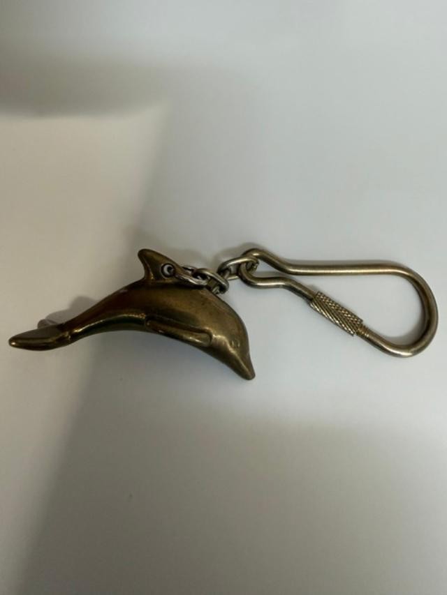 Brass Dolphine Keychain