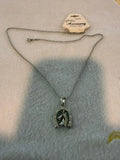 Vintage Equestrian Charm Necklace Silver Tone Horse & Horseshoe - 18 Inch