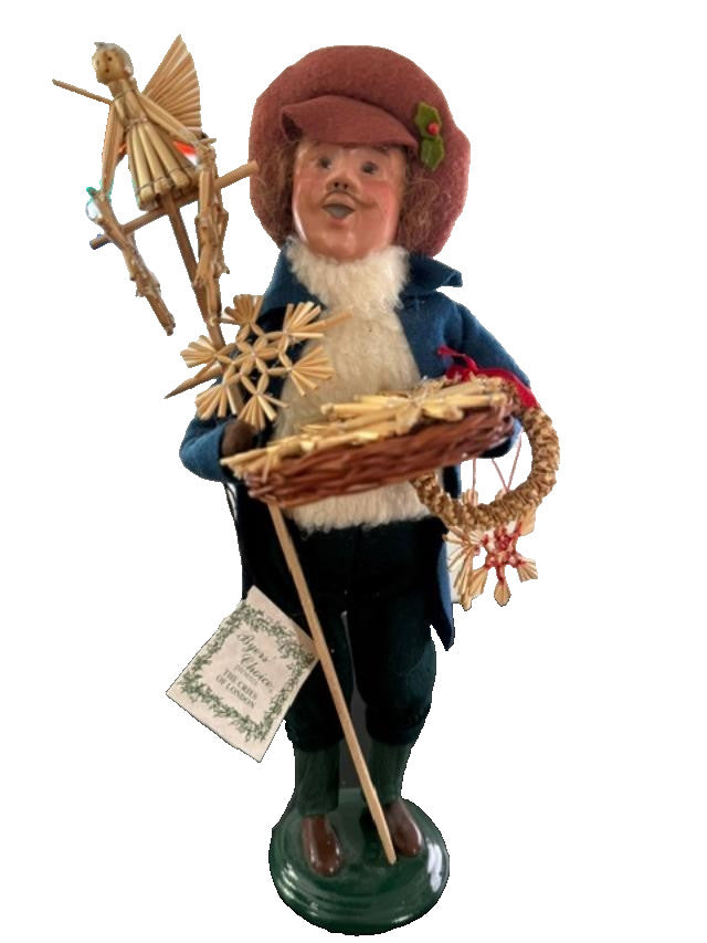 Byers Choice 2006 Cries of London Straw Ornament Vendor Caroler Slight Damage