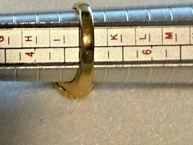 OOAK Gold-Tone Dome Ring Clear Rhinestones Hand-Embellished Size 5