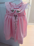 NEW NEVER WORN Addie & Hadlie Smocked A Lot Pink Floral Peter Pan Dress 18M