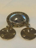 two tone golld and silver brooch