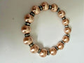 Faux Pearl Stretch Bracelet Rhinestone Accent Beads
