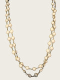 54 inch white bead necklace
