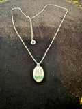 Chadds Ford Jewelry Green Tree Landscape Pendant Necklace 22” Signed